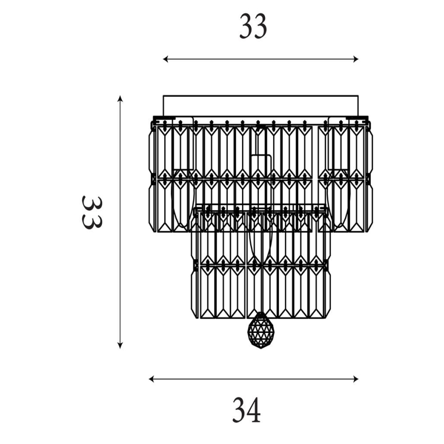 Searchlight - Kylpyhuoneen kattovalaisin EMPIRE 4xE14/60W/230V IP44