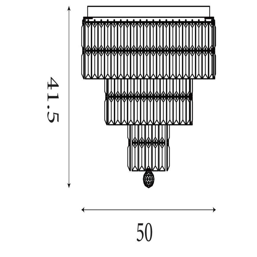 Searchlight - EMPIRE kylpyhuoneen kattovalaisin 6xE14/60W/230V IP44