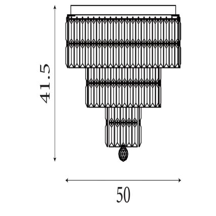 Searchlight - Kylpyhuoneen kattovalaisin EMPIRE 6xE14/60W/230V IP44