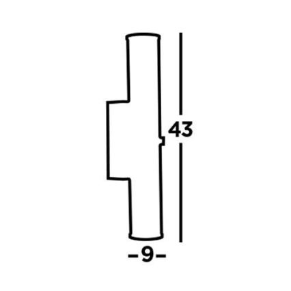 Searchlight - LED kylpyhuonevalaisin CLAMP LED/18W/230V IP44 musta