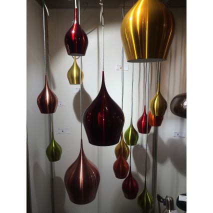 Searchlight - Kattokruunu johdossa VIBRANT 1xE14/60W/230V punainen