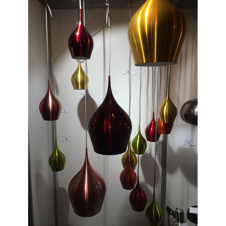 Searchlight - Kattokruunu johdossa VIBRANT 1xE14/60W/230V punainen