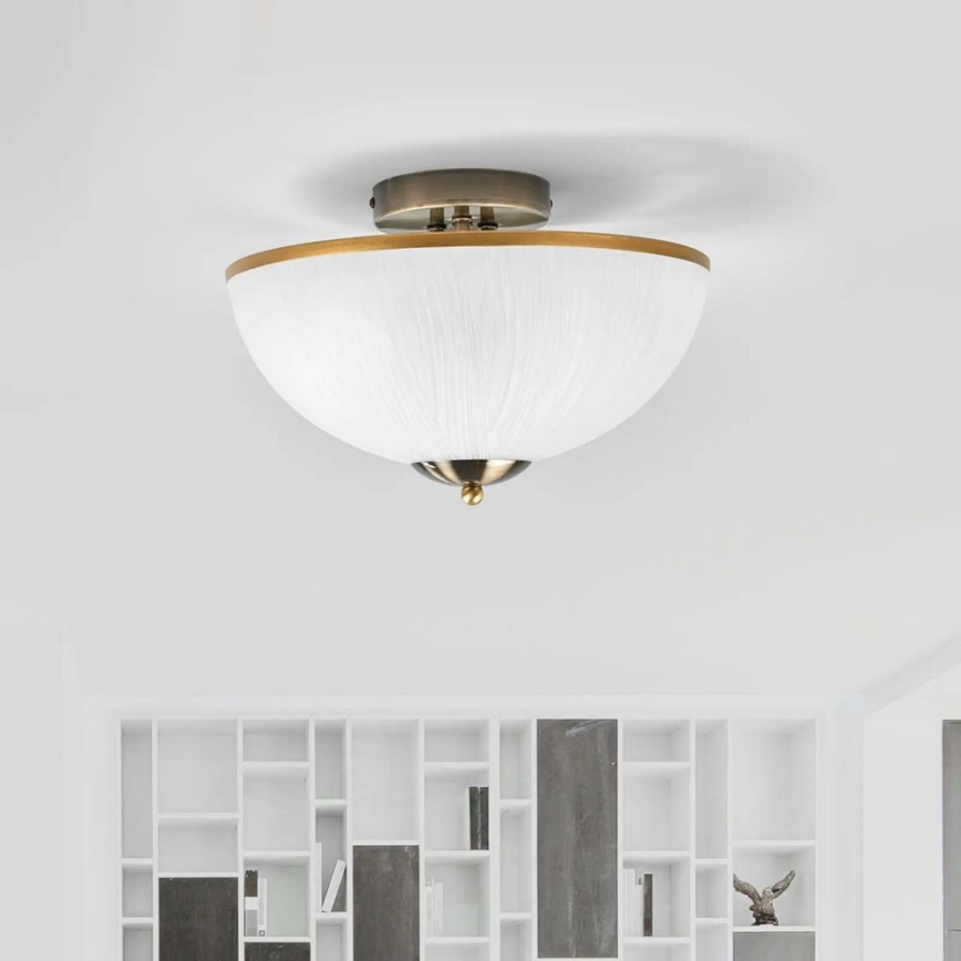 Searchlight - Pinta-asennettava kattokruunu LEEDS 3xE14/7W/230V