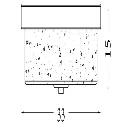 Searchlight - Kylpyhuoneen kattovalaisin PRESTON 2xE27/60W/230V IP44 Ø 33 cm messinki