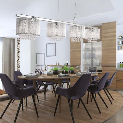 Searchlight - Kattokruunu johdossa ELISE 4xG9/33W/230V