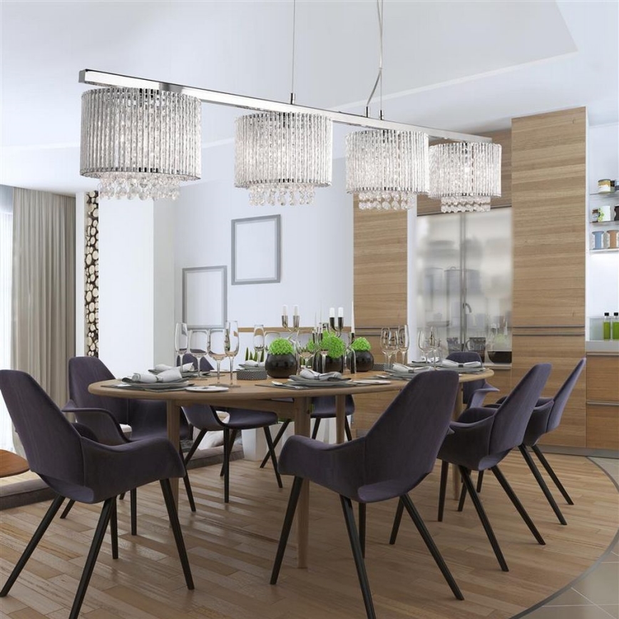 Searchlight - Kattokruunu johdossa ELISE 4xG9/33W/230V