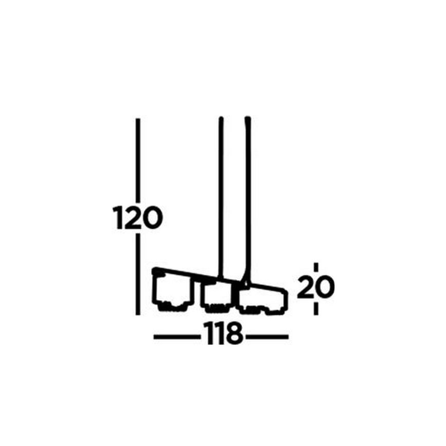 Searchlight - Kattokruunu johdossa ELISE 4xG9/33W/230V