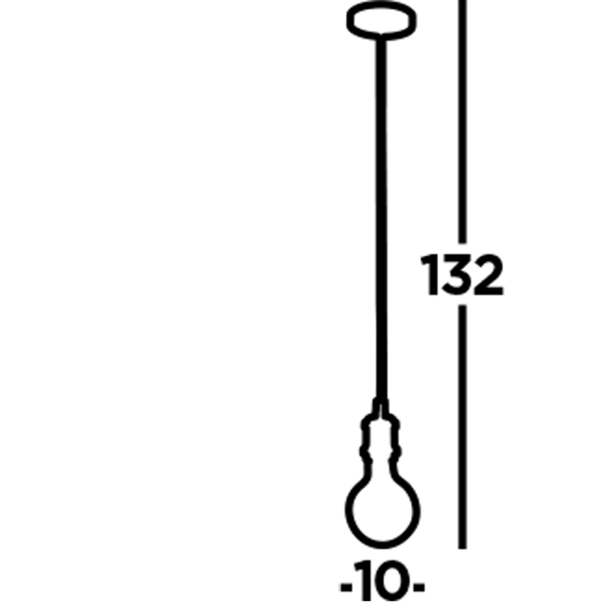Searchlight - SUSPENSION riippuvalaisin vaijerilla 1xE27/60W/230V musta