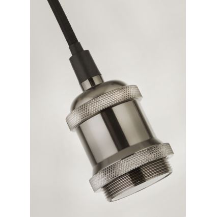 Searchlight - SUSPENSION kaapelilla roikkuva riippuvalaisin 1xE27/60W/230V, hopea