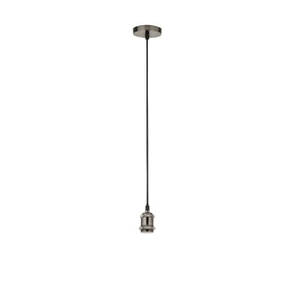 Searchlight - SUSPENSION kaapelilla roikkuva riippuvalaisin 1xE27/60W/230V, hopea