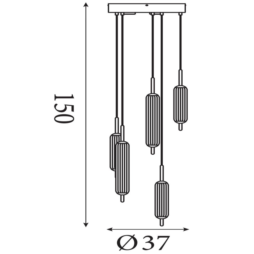 Searchlight - LED Himennettävä riippuvalaisin vaijerilla CATTAIL LED/24W/230V