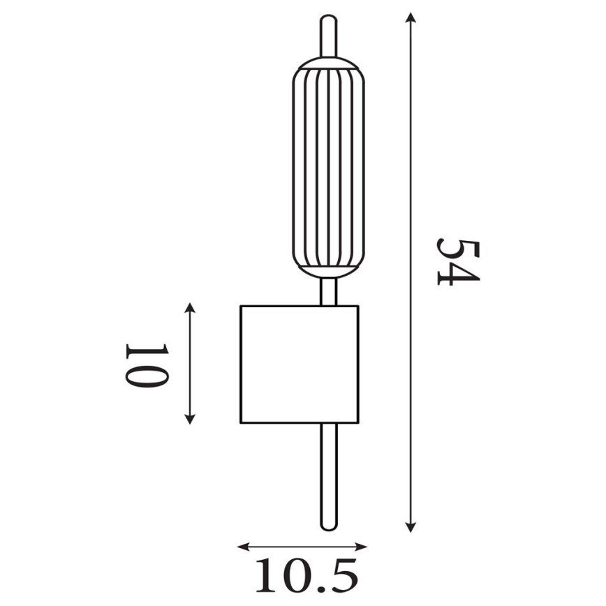 Searchlight - LED Himmennettävä seinävalaisin CATTAIL LED/6W/230V