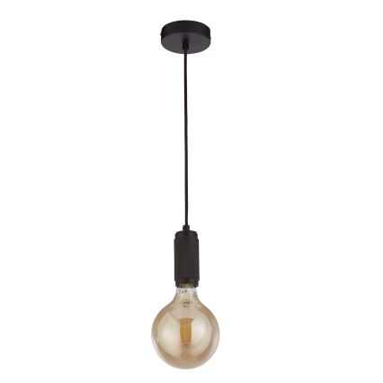 Searchlight - SUSPENSION riippuvalaisin vaijerilla 1xE27/60W/230V musta