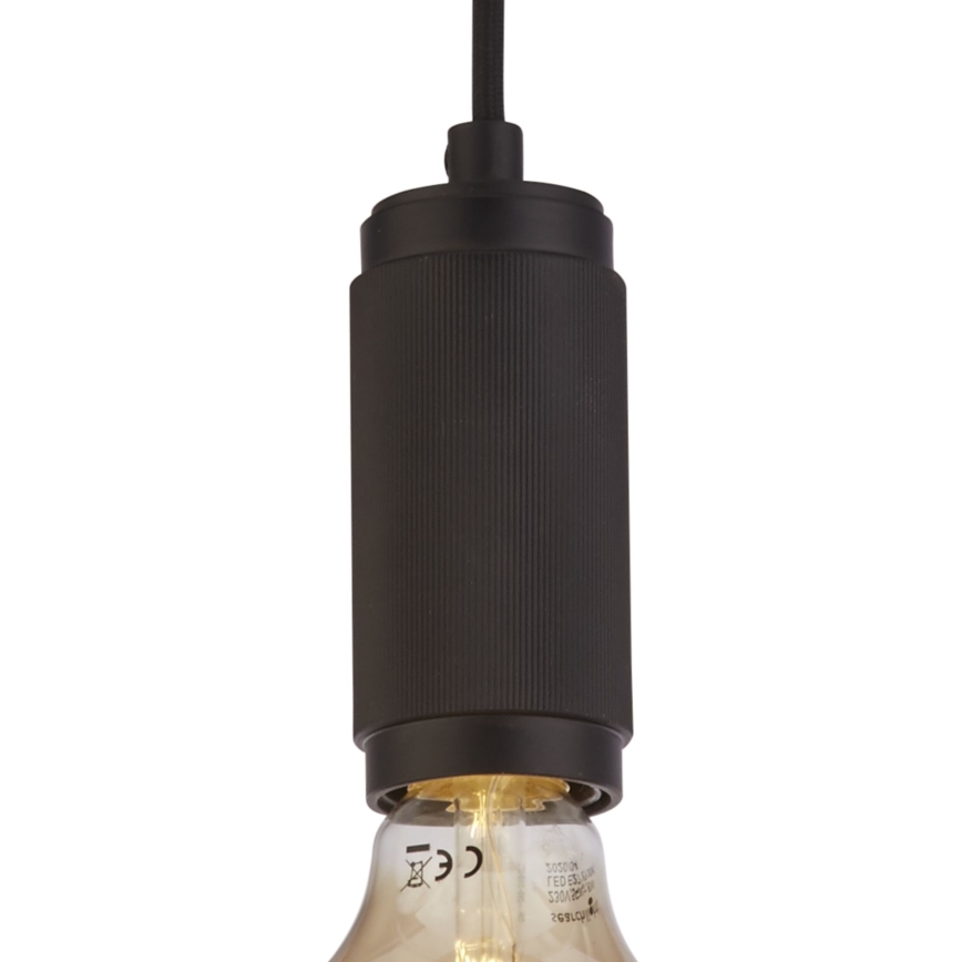 Searchlight - SUSPENSION riippuvalaisin vaijerilla 1xE27/60W/230V musta