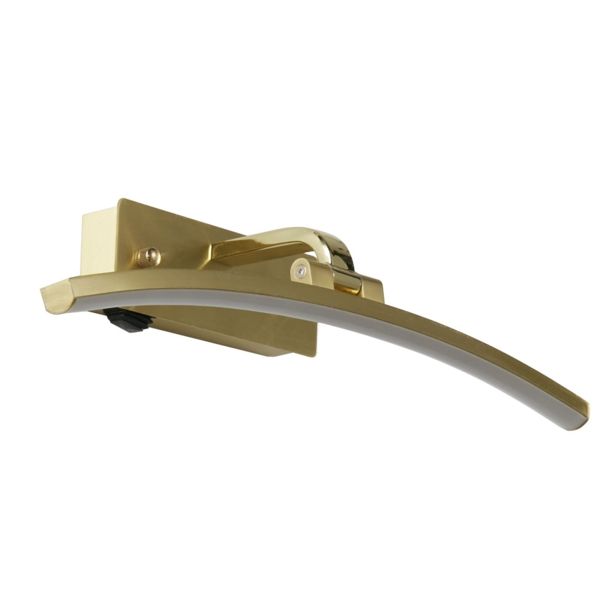 Searchlight - LED-kuvavalaisin SANTORINI LED/8,2W/230V messinki