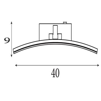 Searchlight - LED-taulunvalaisin SANTORINI LED/8,2W/230V hopea
