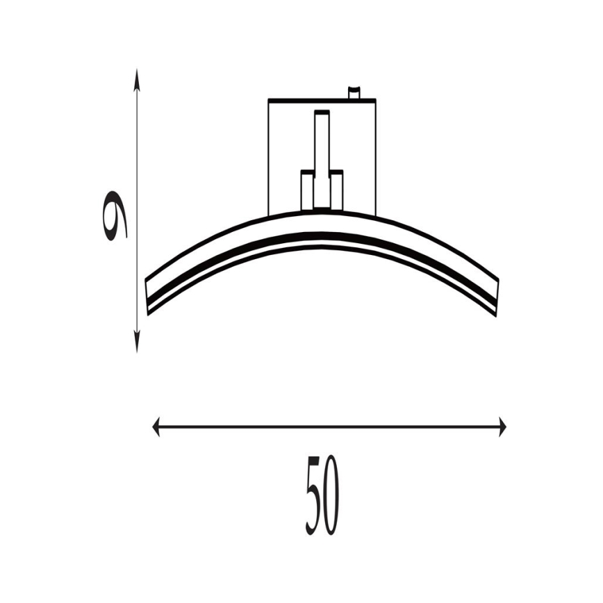 Searchlight - LED-taulunvalaisin SANTORINI LED/10,88W/230V hopea