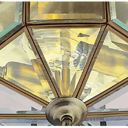 Searchlight - Kattovalo FLUSH 2xE14/60W/230V messinki