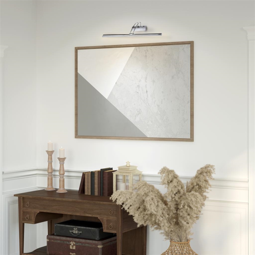 Searchlight - LED-kuvavalo LED/14W/230V kiiltävä kromi