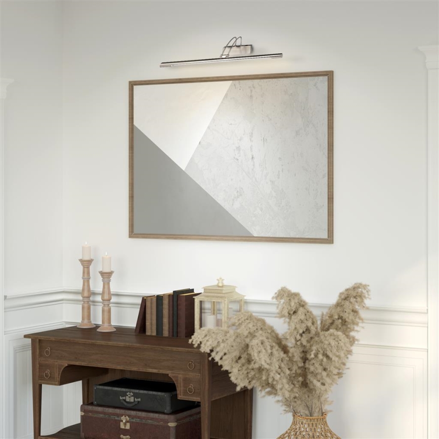 Searchlight - LED-kuvavalo LED/14W/230V mattakromi