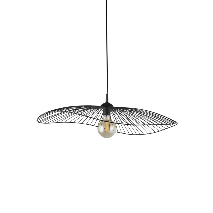 Searchlight - Kattokruunu johdossa WAVE 1xE27/60W/230V musta