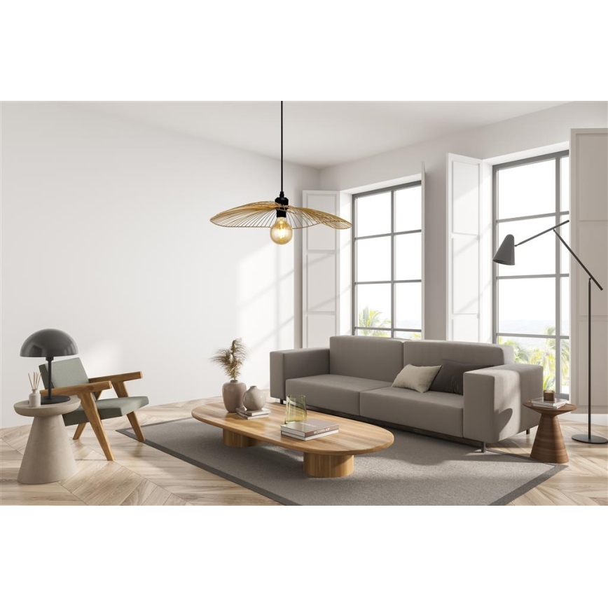 Searchlight - Kattokruunu johdossa WAVE 1xE27/60W/230V kulta