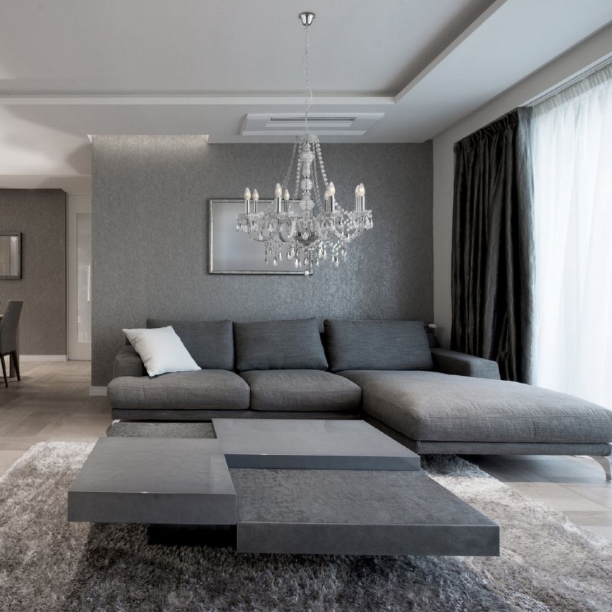 Searchlight - Kattokruunu ketjussa MARIE THERESE 8xE14/40W/230V