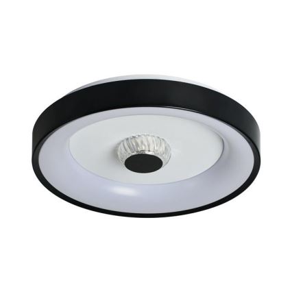 Searchlight - himmennettävä LED-kattovalaisin POLKA LED/24W/230V + LED/6W halkaisija 38,5 cm musta