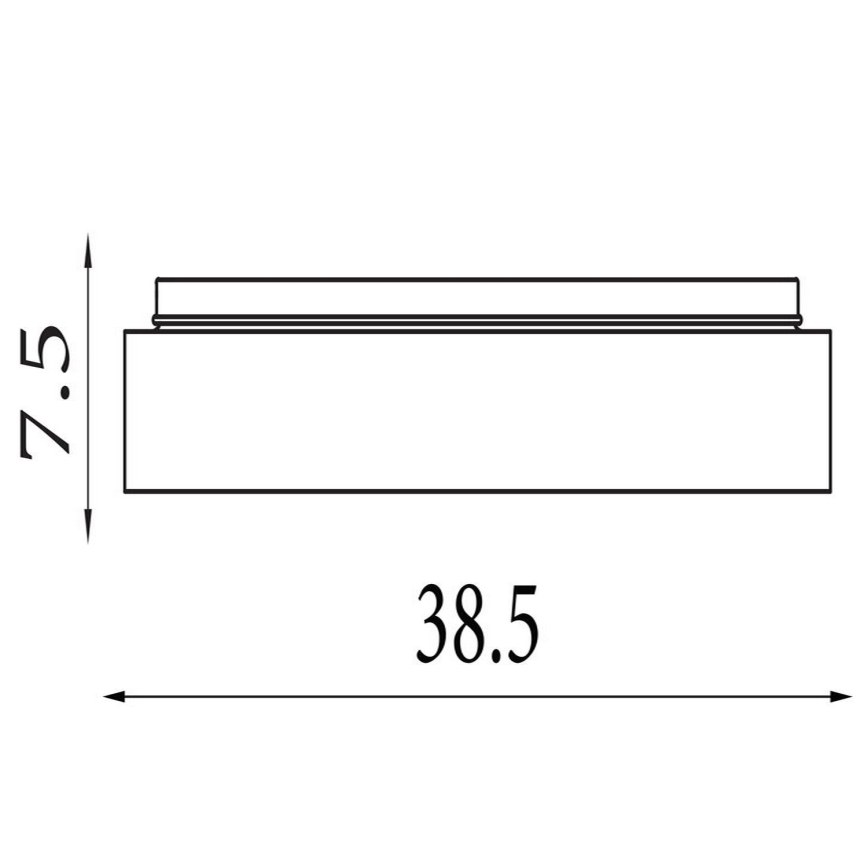 Searchlight - POLKA himmennettävä LED-kattovalaisin LED 24 W/230 V + LED 6 W, Ø 38,5 cm, ruskea