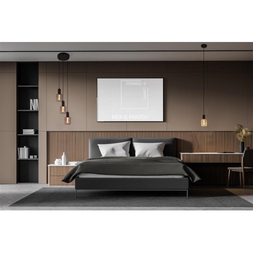 Searchlight - Kattokruunu narulla SQUIGGLE 1xE27/60W/230V