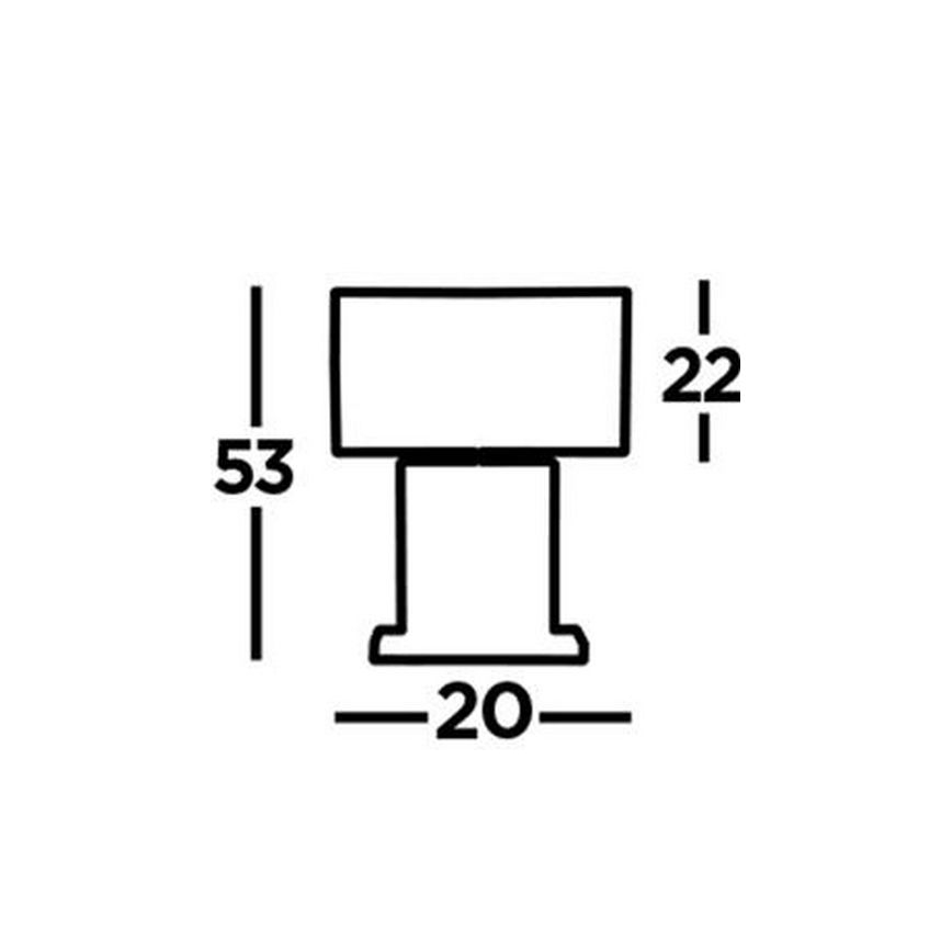 Searchlight - Pöytävalaisin CLARENDON 1xE27/60W/230V musta