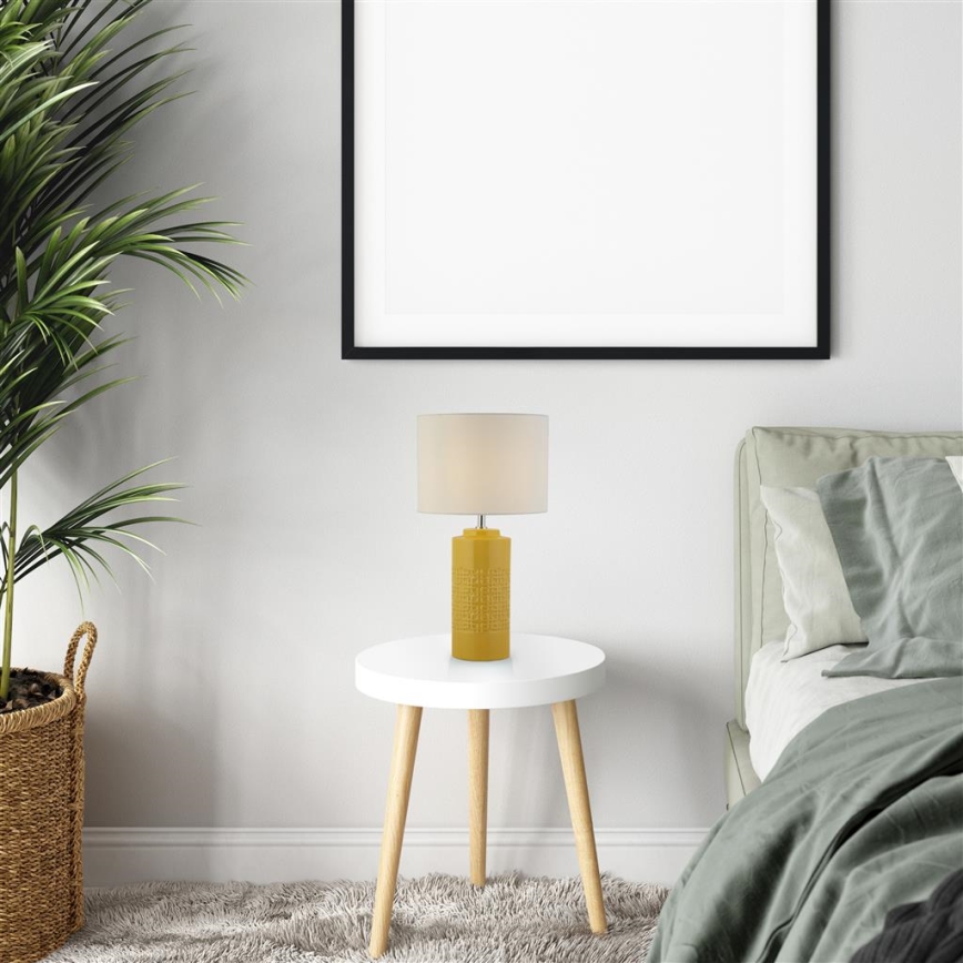 Searchlight - Pöytävalaisin CHARLESTON 1xE27/10W/230V keramiikka