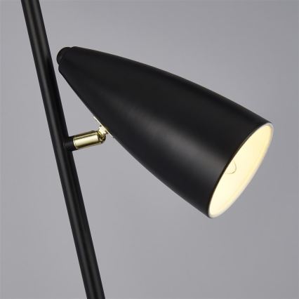 Searchlight - Lattialamppu STYLUS 2xE14/7W/230V musta
