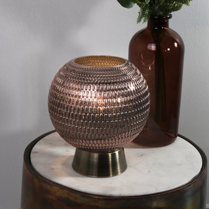 Searchlight - LED pöytälamppu MILA LED/0,6W/3xAAA ruskea