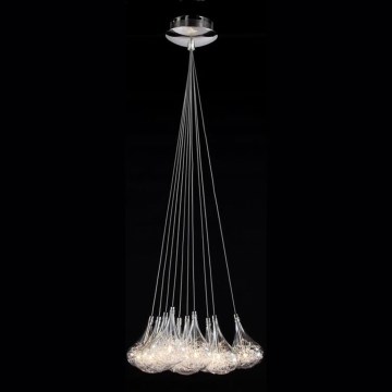 Searchlight - Kattokruunu johdossa 10xG4/20W/230V kiiltävä kromi