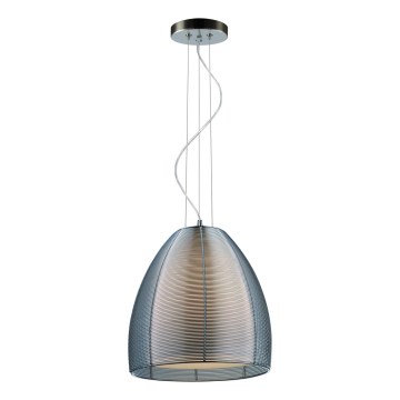 Searchlight - Kattokruunu johdossa 1xE27/60W/230V halkaisija 30 cm kiiltävä kromi