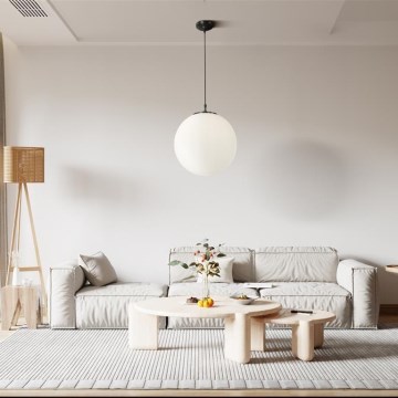 Searchlight - Kattokruunu johdossa ATOM 1xE27/60W/230V valkoinen/musta