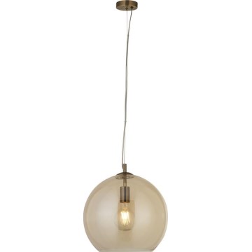 Searchlight - Kattokruunu johdossa BALLS 1xE27/60W/230V messinki