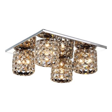 Searchlight - Kattovalo 4xG9/40W/230V kiiltävä kromi