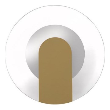 Searchlight - LED-seinävalaisin TARGET LED/7W/230V, kultainen