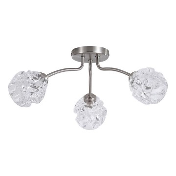 Searchlight - Pinta-asennettava kattovalaisin ASTRAL 3xG9/33W/230V mattakromi
