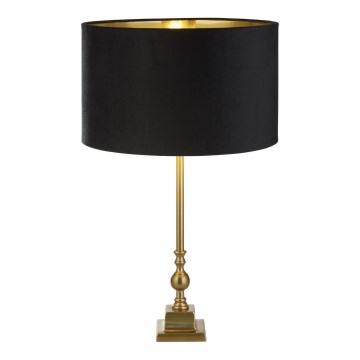Searchlight - Pöytävalaisin WHITBY 1xE27/10W/230V musta/kulta