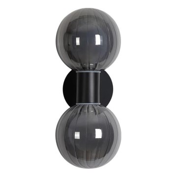 Searchlight - Seinävalaisin LUMINSPHERE 2xG9/7W/230V musta