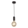 Searchlight - SUSPENSION riippuvalaisin vaijerilla 1xE27/60W/230V musta