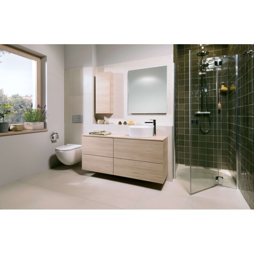 Seinä-WC MIO Vortex + WC-istuinkansi SoftClose MIO + DUAL-huuhtelupainike + piiloon asennettava moduuli + eristysalusta