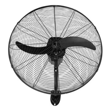 Seinäasennettava tuuletin 115W/230V, halkaisija 66 cm, musta + kaukosäädin