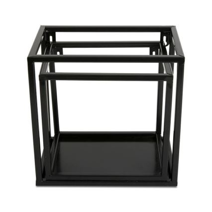 Seinähylly 20x20 cm musta