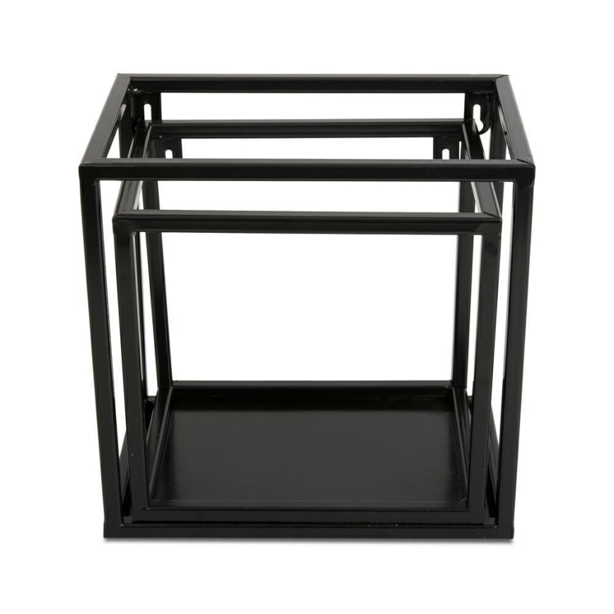 Seinähylly 20x20 cm musta