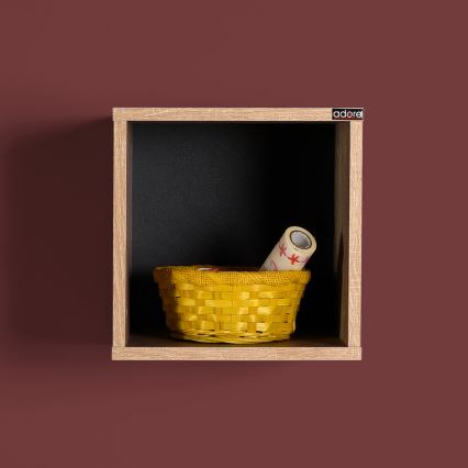 Seinähylly 33x33 cm ruskea