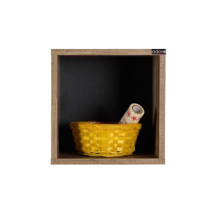 Seinähylly 33x33 cm ruskea